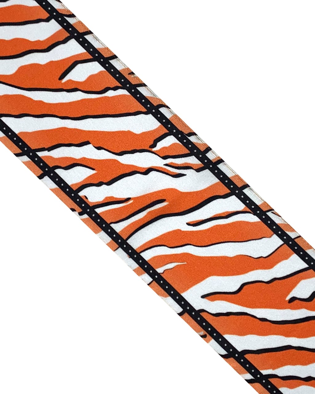 Wild Tiger Silk Neck Scarf Orange
